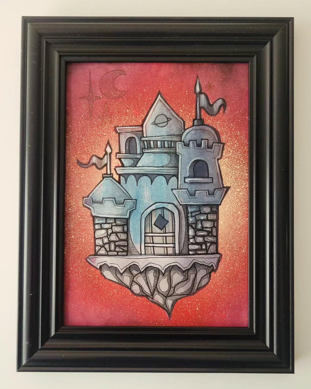 Yung Byron's Bando - original mixed media illustration – Camo Towers