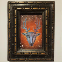 Stag - original mixed media illustration